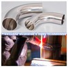 3.5 Inch 90 Degree Exhaust Elbow pipe, Stainless Mandrel Bend