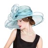 2025 Kentucky Derby Hats for Women Ladies, Classy Organza Church