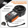 GOYERRNES Handheld Anemometer, Digital Wind Speed CFM Meter Gauge, Air