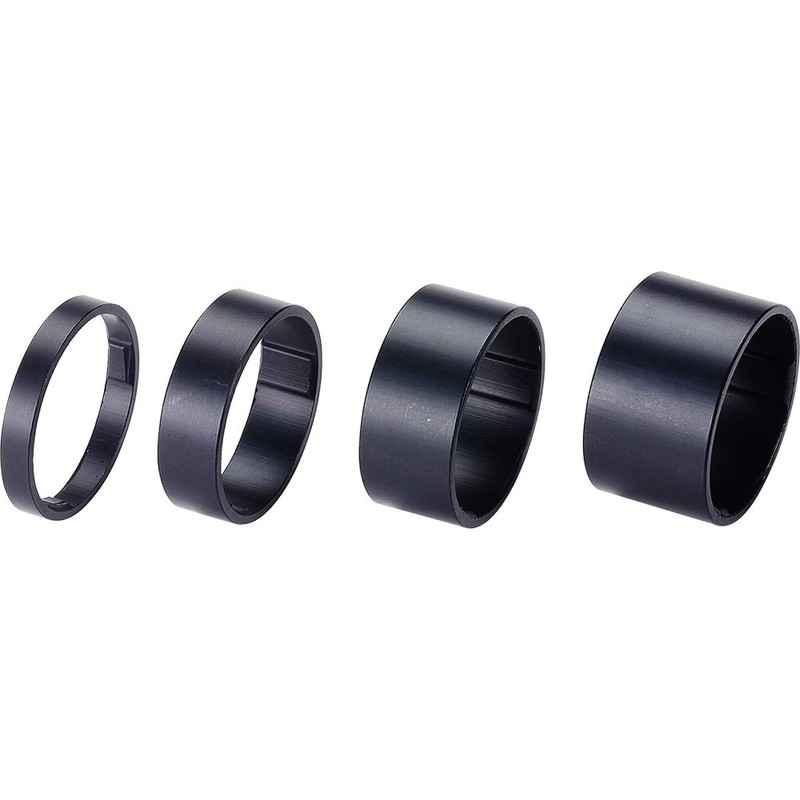 BBB Cycling Matt Black Aluminium Spacers Ultra Lightweight Unique Design
