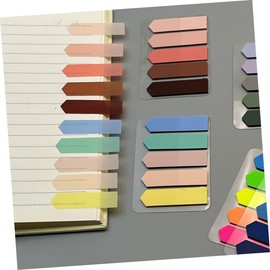 VILLFUL 5packs Pet Fluorescent Index Stickers Cute Stationary for Memo Pad Sticky Tabs for Notebooks Book Annotation Supplies