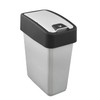 keeeper Premium Waste Bin with Flip Lid, Soft Touch, 10