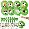 Soccer Party Favors Set with Tattoos and Balloons