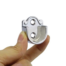 RZDEAL Pack of 2 Round Wardrobe Hanging Rail Rod End Bracket Support Silver Tone 25MM