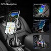TOPGO Kfz-Halterung für Getränkehalter, verstellbare Kfz-Halterung für Smartphones, schwarz