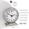 Westclox Classic Alarm Clock – Silver Finish, 4.75W x 5.5H
