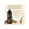 2 Pzs Shampoo Con Tinte Cubre Canas Extracto Plantas