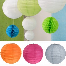 Santex Laternen 30 cm 2 Stück rot - Papierlaternen Lampions Ballon Papierlampion Windlichter - 4313