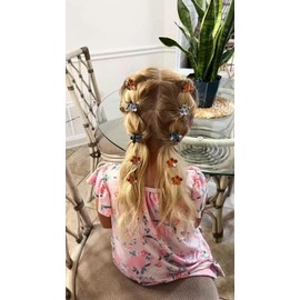 36PCS Small Hair Clips Mini Flower Hair Clip for Women, Non Slip Hair Claws for Thin Hair, Cute Boho Flower Hair Accessories for Girls Toddlers, Style A