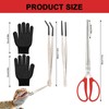 braxan Feeding Tongs, Reptile Tongs Set – 3PCS Stainless Steel