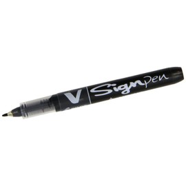 Pilot V Sign Pen Liquid Ink 2.0 mm Tip - Black, Single Pen