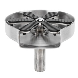 Automatic Cup Washer High Pressure Glass Rinser Press Type Stainless Steel Cup Cleaner for Bar Kitchen Sink Long Steel Legs