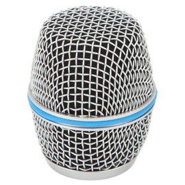 Replacement Mic Grille Metal Microphone Mesh Ball Head with Built in Inner Foam Filter, for Beta87A Mic and Other Models