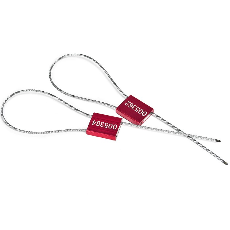 Lzbignun 50 Security Cable Seals Metal Security Wire Seals Numbered