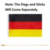 GSYLPFT 12 Pack Germany Flags on Sticks German Small Mini