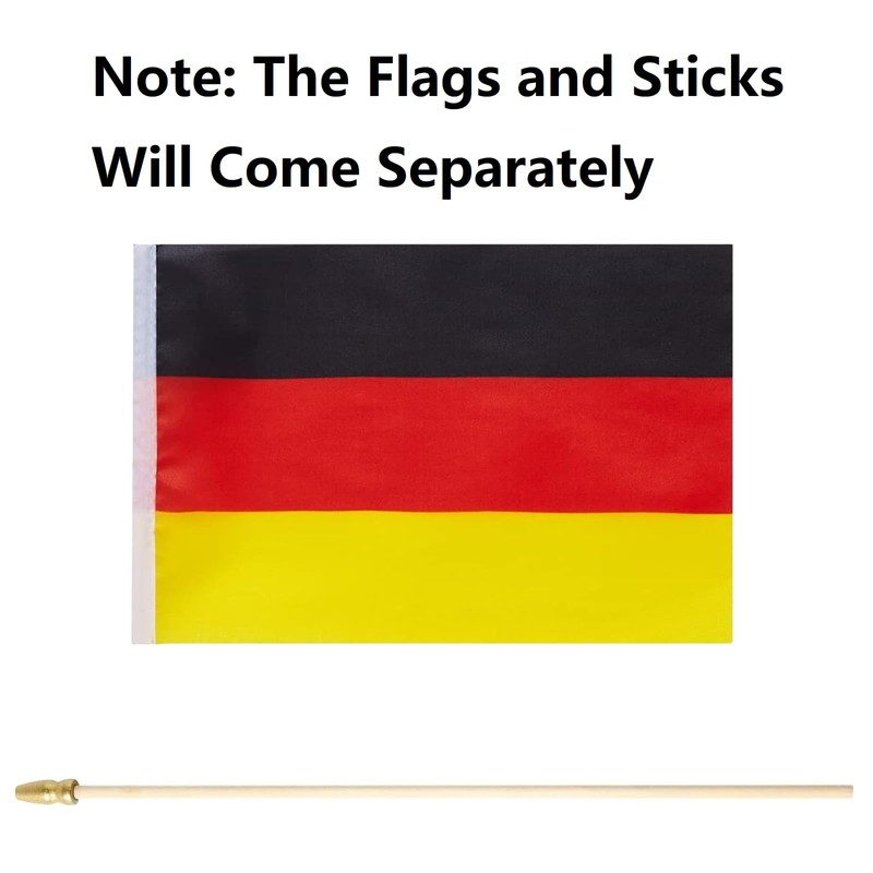 GSYLPFT 12 Pack Germany Flags on Sticks German Small Mini