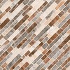 MSI Taos Interlocking Glass Mesh-Mounted Mosaic Tile for Kitchen Backsplash,