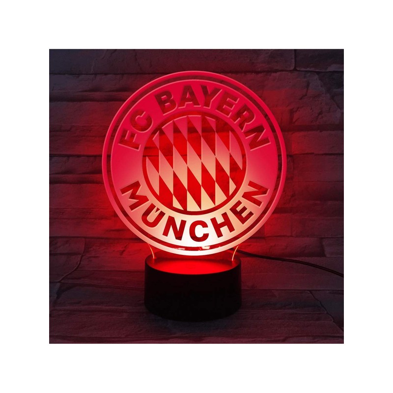 FC Bayern Munich LED Logo, 18.5 x 14.5 cm