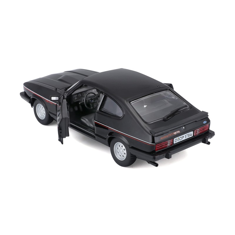 Bburago Ford Capri 1:24 Scale Model Car Moving Doors Black