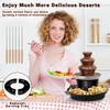16oz Chocolate Fondue Fountain, 3-Tier MINI Chocolate Fountain with 6PCS