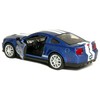 KiNSMART 2007 Ford Shelby GT500 Blue with Racing Stripes 1:38