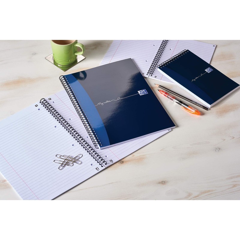 Oxford My Notes A5 Card Cover Wirebound Notebook, Ruled and