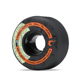 Terra 54mm Skateboard Wheels – USA Made 78a Skateboard Wheels 54mm – Soft Filmer Cruiser Skateboard Wheels (Set of 4 Soft Skateboard Wheels) (Charcoal)