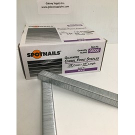 Spotnails 98006 Similar BeA 80 Series 1/2" Crown Staples 3/8" Leg,Sale by 10 Boxes/ctn