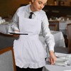 aspire White Apron Retro Ruffle Cooking Apron Maid Costume for