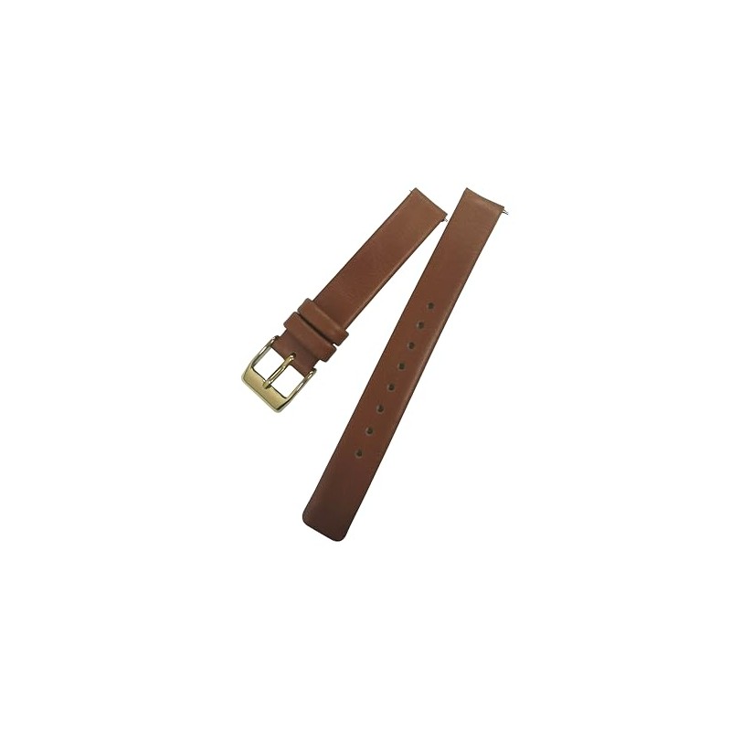 NZZXTO Leather Watch Band 12mm Spring Bar Genuine Leather Watch