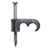 ASCL 25 x Black Cable Clips Tacks for Twin Satellite Coaxial Cable