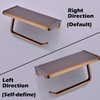 TRUSTMI Toilet Paper Holder with Phone Shelf, Bronze Bathroom Accessories
