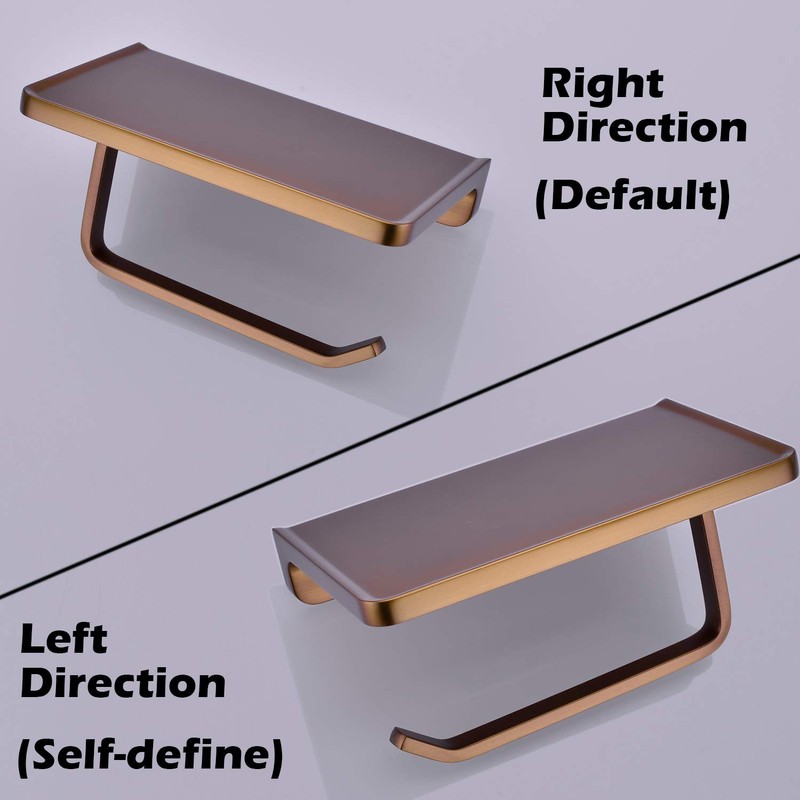 TRUSTMI Toilet Paper Holder with Phone Shelf, Bronze Bathroom Accessories