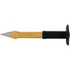 KS Tools 162.0293 Cross chisel with hand grip, flat, oval,