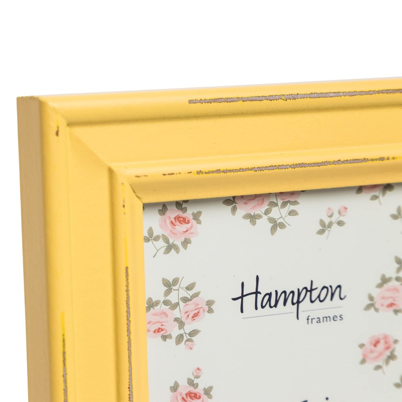 Hampton Frames PALOMA 4x6 (10x15cm) Yellow Picture Photo Frame Glass