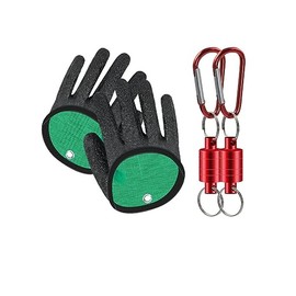 WANGCL 1 Pair Fishing Gloves Predator Bite Resistant Waterproof Fishing Glove with Anti Cut and Magnetic Closure for Safe Handling Pike Catfish