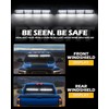 HLauto 604N Emergency Dash Strobe Lights: 2x16.8 inch White Security