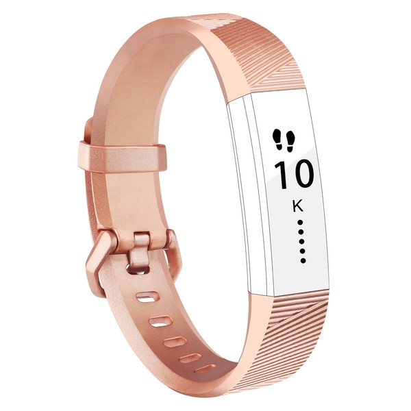 Bands for Fitbit Alta HR/Fitbit Alta HR Replacement Band Strap Comfortable Clasp Band for Fitbit Alta / Fitbit Alta HR 2017 (No Machine), New Rose Gold
