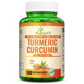 NutreeVit Turmeric Curcumin (180 Capsules)