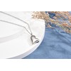 Jovivi Stainless Steel Twist Heart Urn Pendant Necklace Cremation Jewellery
