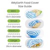 4MyEarth Reusable Cotton Food Cover - Set of 4, Leaf