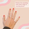 Dainty14k Gold Filled Rings For Women & Girls Thin Stacking