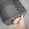 EHC Set of 3 Woven Strap Shelf Storage Hamper Basket