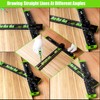 VNW 16Inch Adjustable Aluminum Drilling Positioning Ruler,Multifunction T-Square, Marking Gauge
