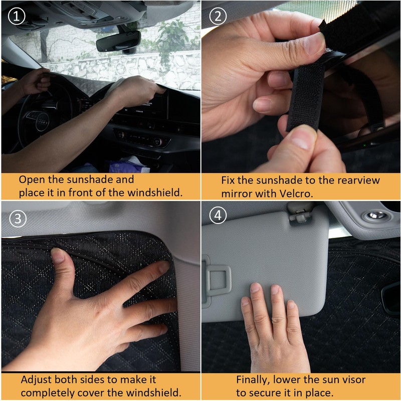 5 Layers Thick Car Windshield Sun Shade for Ford Explorer