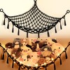 Stuffed Animal Net or Hammock with Light,Yewiwin Macrame Hanging Net