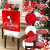 MZJAUVF Christmas Chair Covers, Set of 4, Christmas Chair Covers,