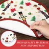Arquiel Christmas Nutcracker Tree Tablecloth Waterproof, Red Table Cloth Rectangle