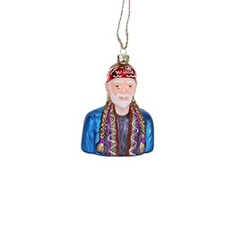 Cody Foster & Co Willie Country Music Star Musician Glass Christmas Ornament