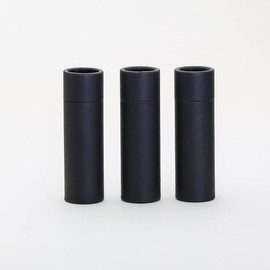 1 OZ Black Kraft Paperboard Cosmetic/Lotion/Lip Balm/Deodorant Tubes (25)